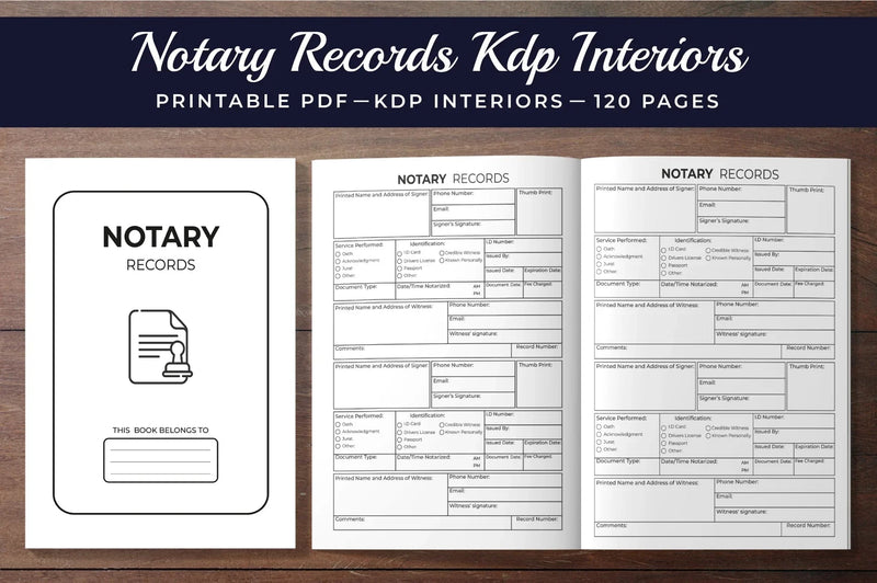 Notary Records Planner  Bundle - CraftNest - Digital Crafting and Art
