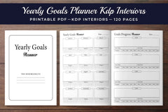 Yearly Goals Planner from 100 Planner - CraftNest - Digital Crafting and Art