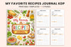 My Favorite Recipes Journal