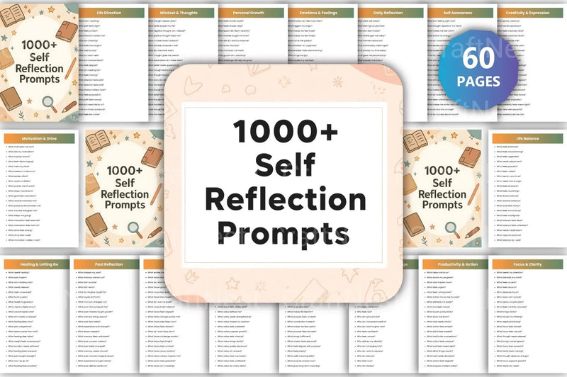 Self Reflection Prompts for Personal Growth - CraftNest - Digital Crafting and Art