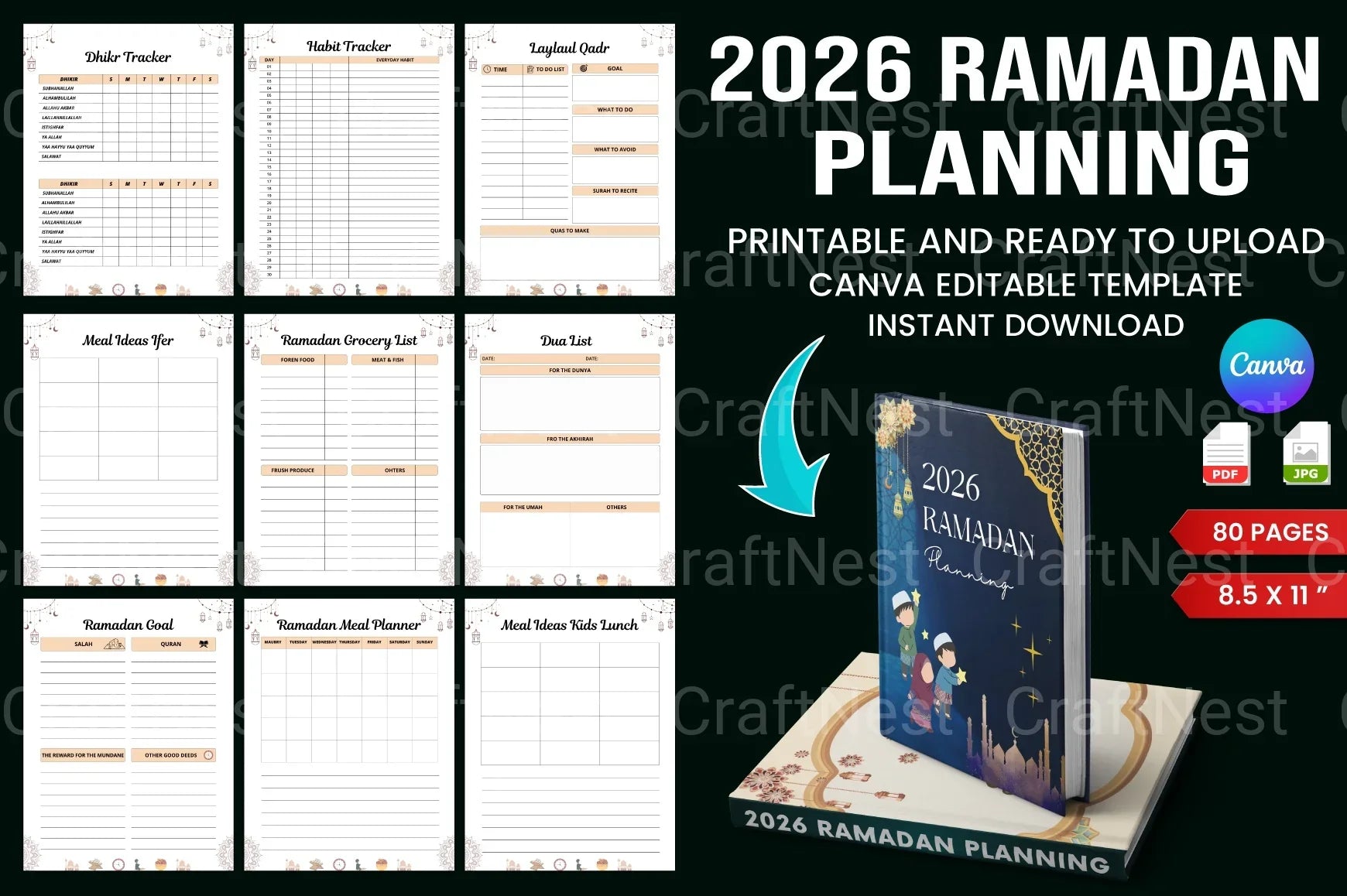 Ramadan Planning Guide - CraftNest - Digital Crafting and Art