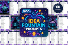 Idea Fountain Prompts for Creative Inspiration - CraftNest - Digital Crafting and Art