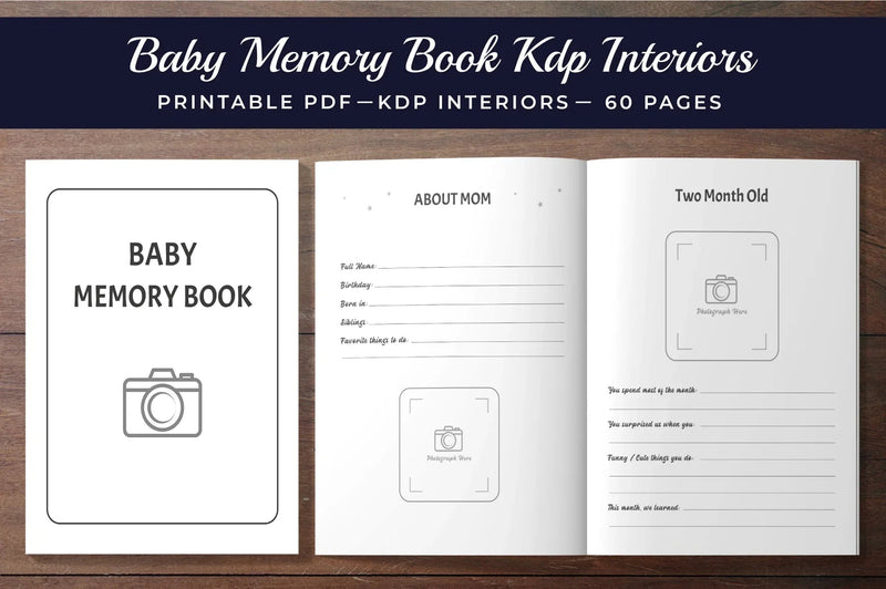 Baby Memory Book Planner - CraftNest - Digital Crafting and Art
