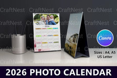 Photo Calendar Design - CraftNest - Digital Crafting and Art