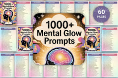 Mental Glow Prompts for Mindfulness and Well-being - CraftNest - Digital Crafting and Art