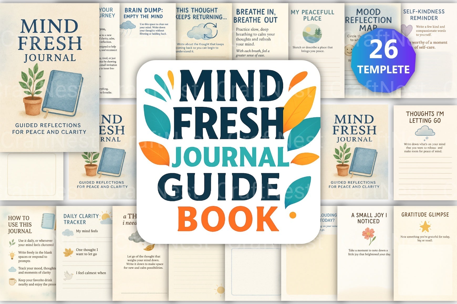 Mind Fresh Guide Book: Enhance Your Well-being - CraftNest - Digital Crafting and Art