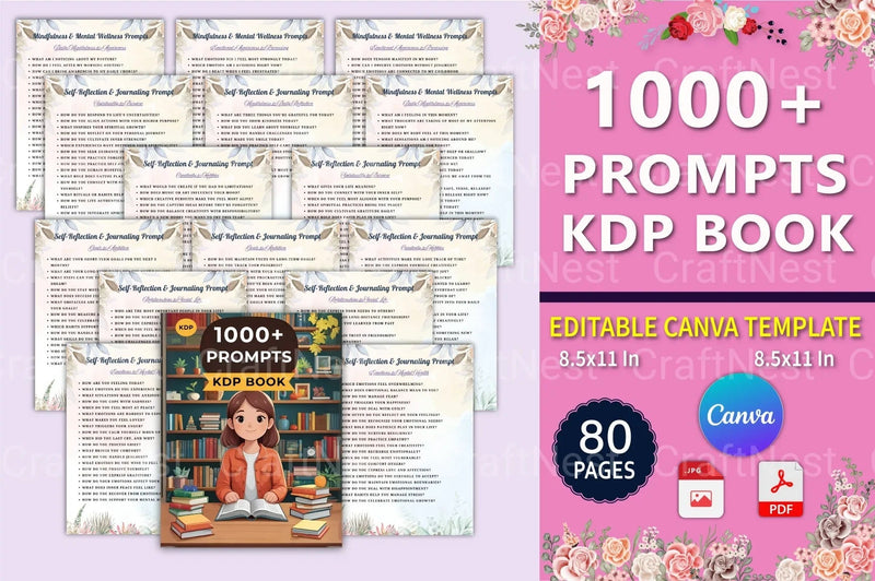 Creative KDP Book Prompts - CraftNest - Digital Crafting and Art
