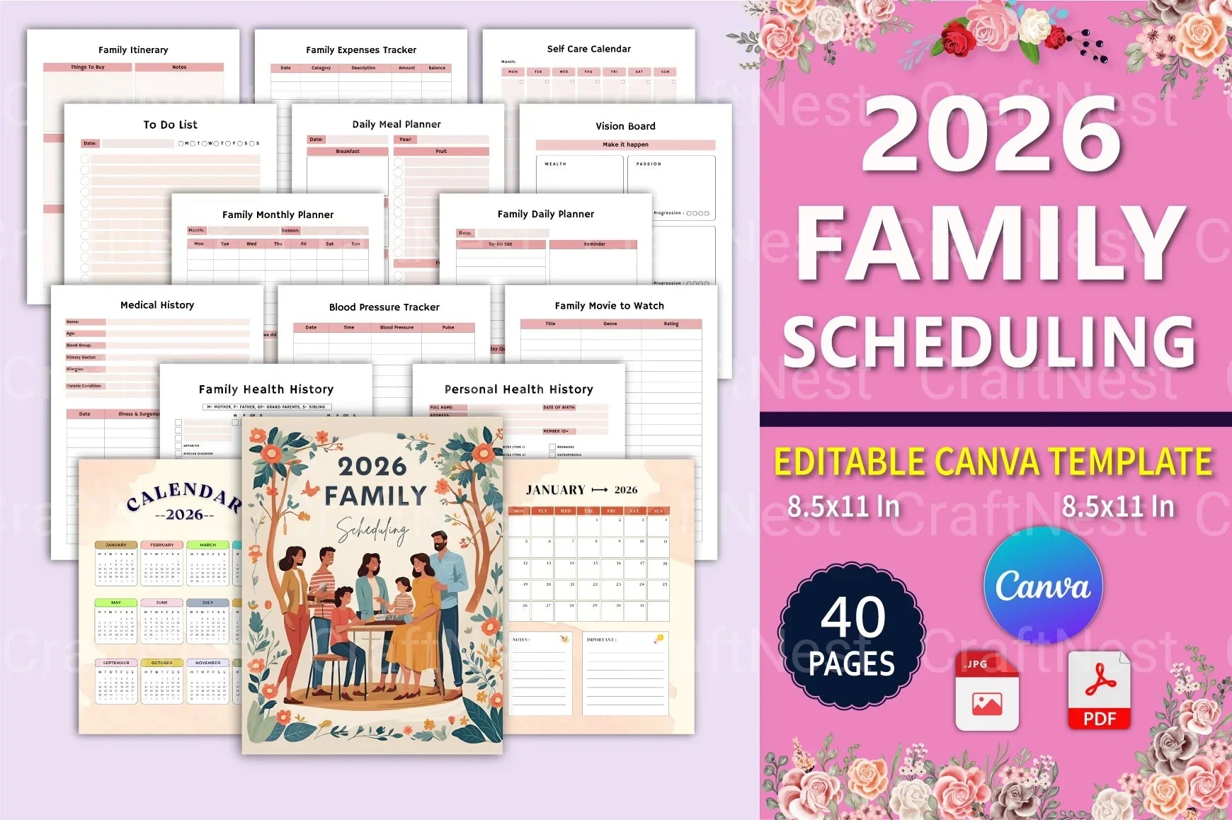 Family Scheduling Guide - CraftNest - Digital Crafting and Art