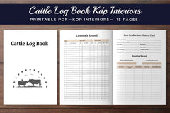 Cattle Log Book Planner - CraftNest - Digital Crafting and Art