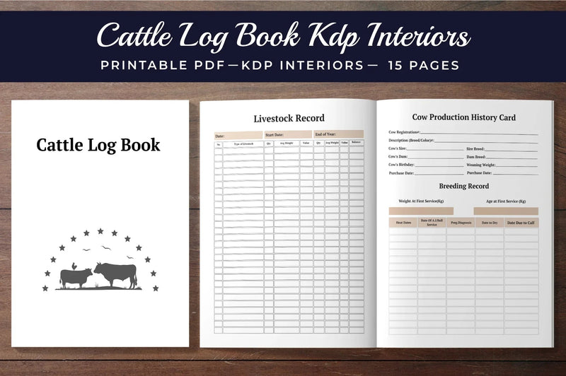 Cattle Log Book Planner - CraftNest - Digital Crafting and Art