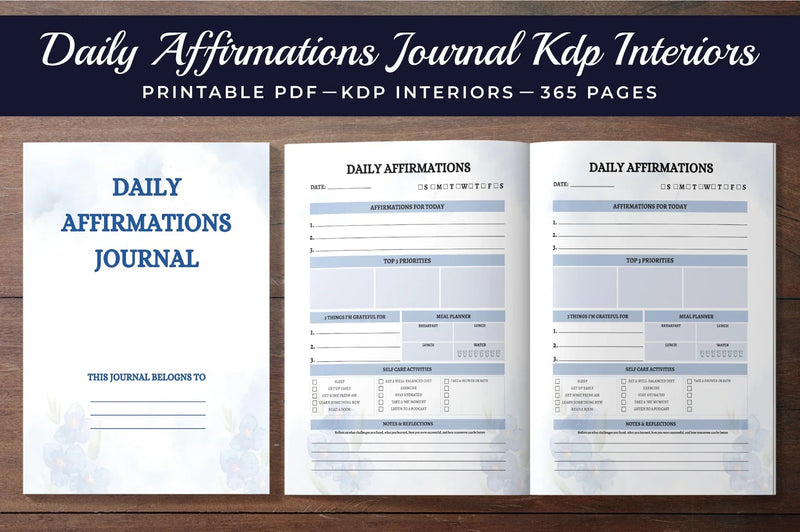 Daily Affirmations Planner  Bundle - CraftNest - Digital Crafting and Art