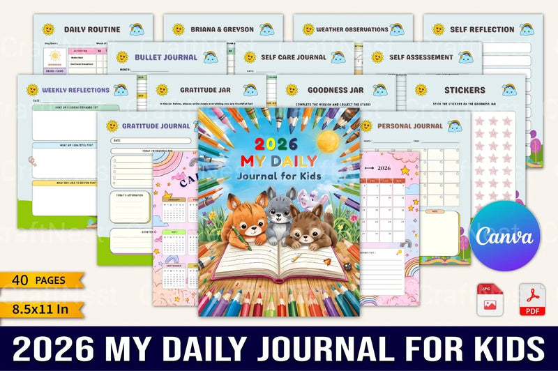 My Daily Routine for Kids - CraftNest - Digital Crafting and Art