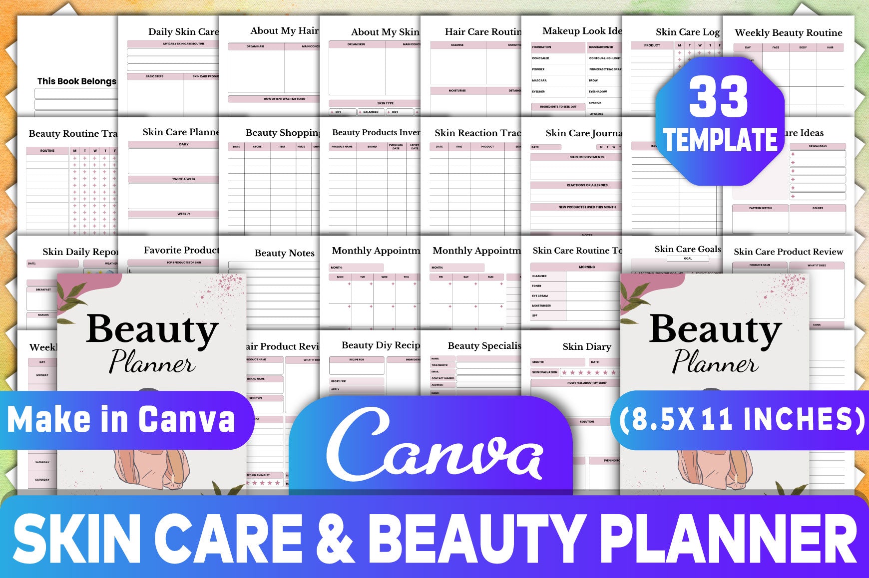 Skin Care Beauty Planner