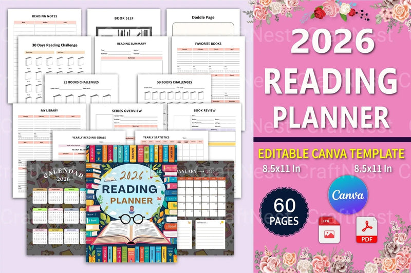 Reading Planner Guide - CraftNest - Digital Crafting and Art