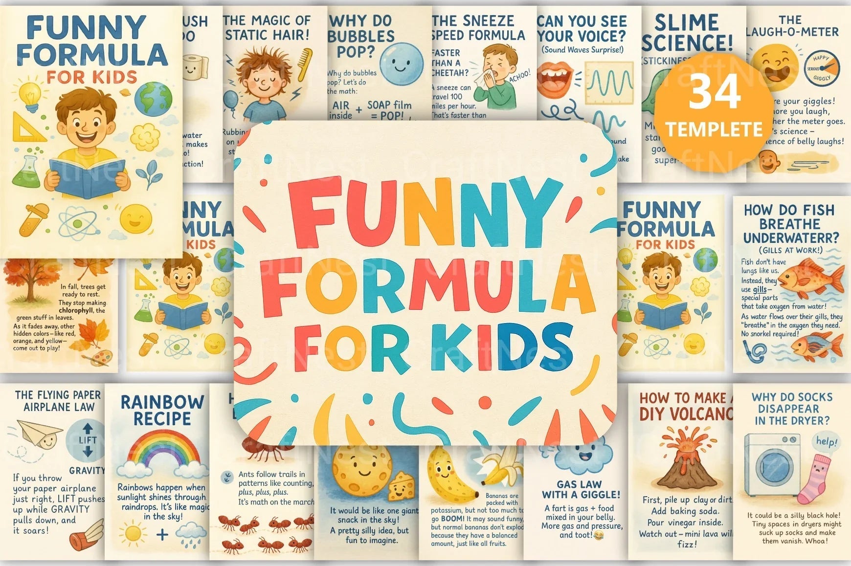Funny Formula for Kids - CraftNest - Digital Crafting and Art