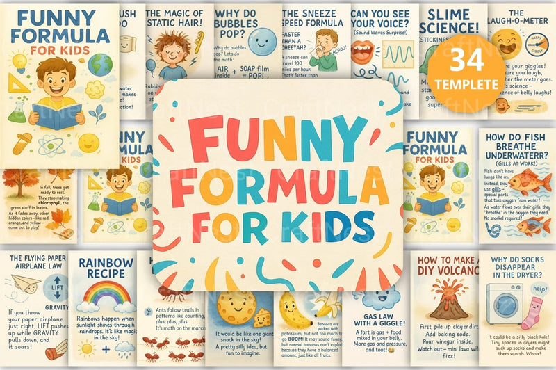 Funny Formula for Kids - CraftNest - Digital Crafting and Art