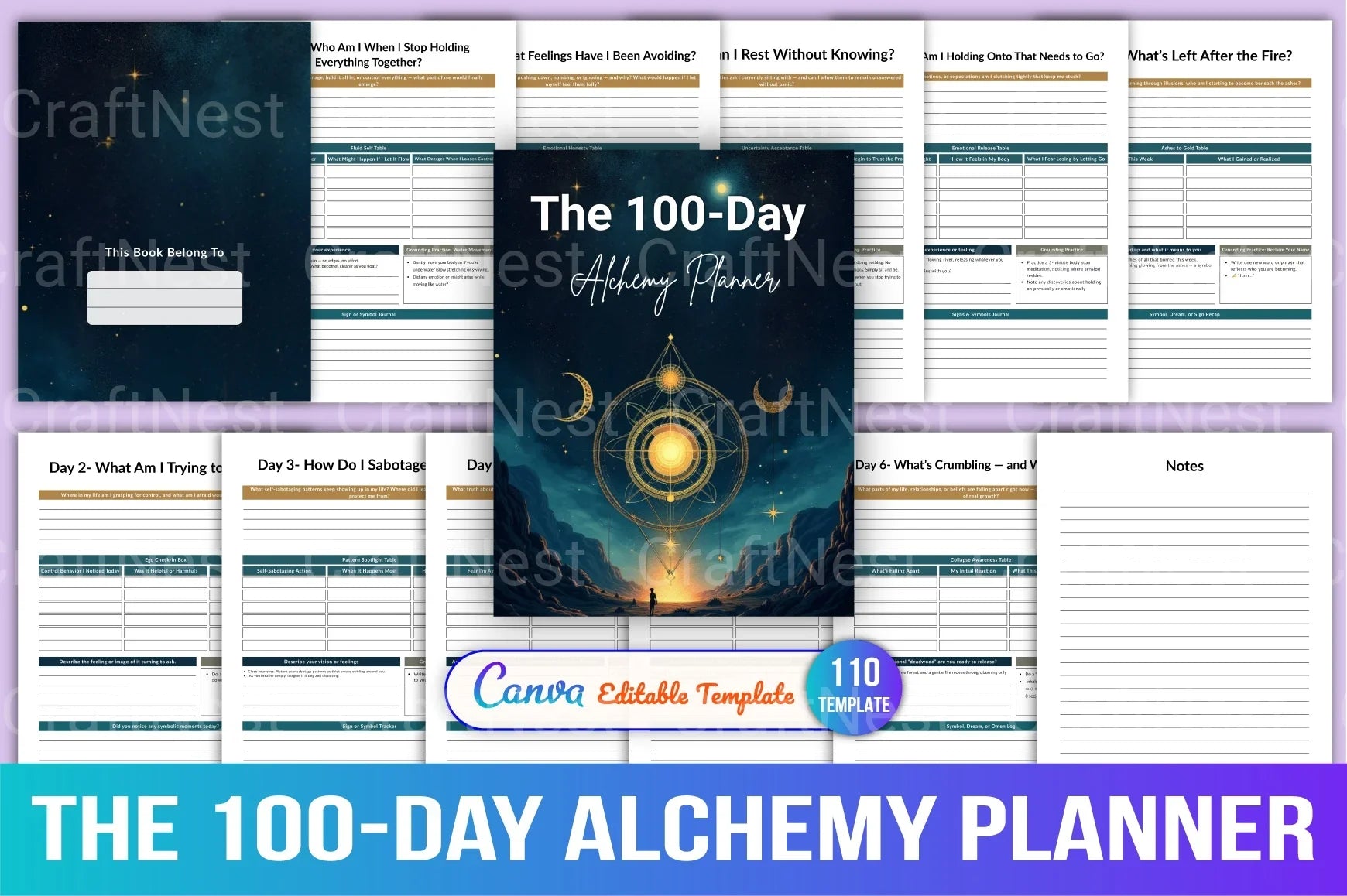The 100 Day Alchemy Planner - CraftNest - Digital Crafting and Art
