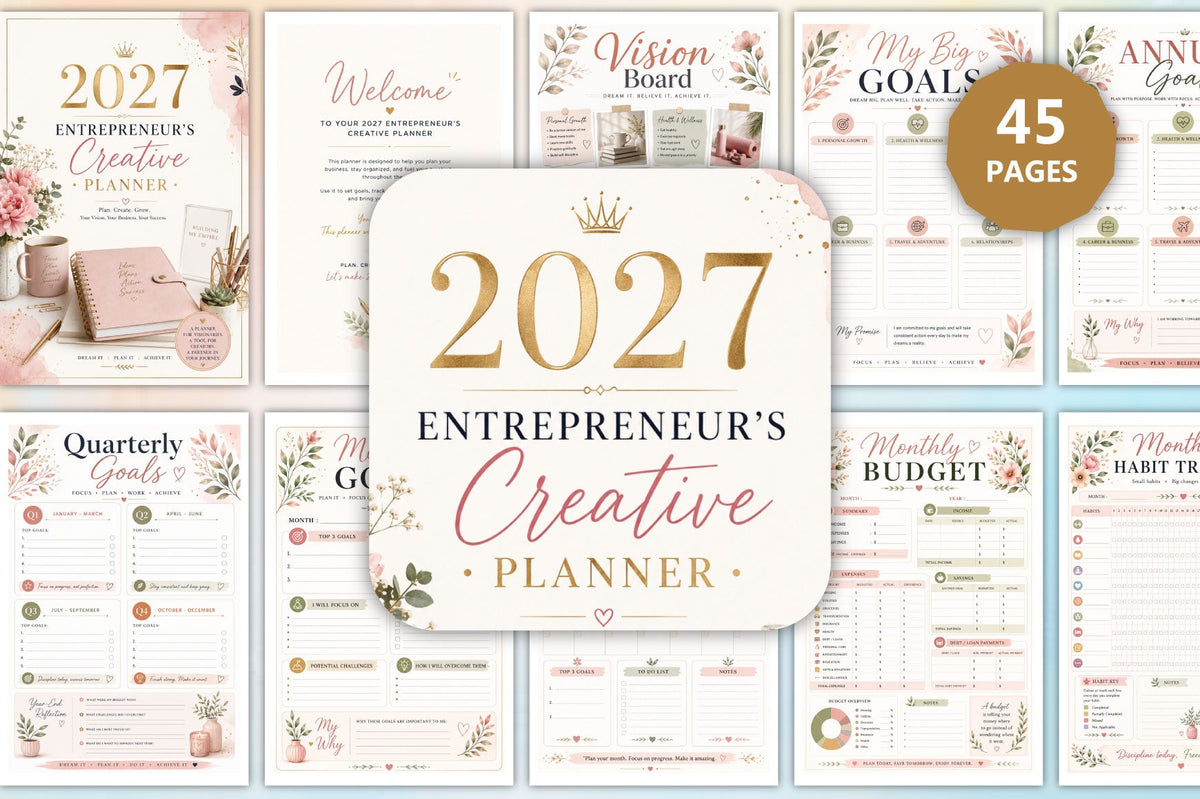 Entrepreneur Creative Planner 2027