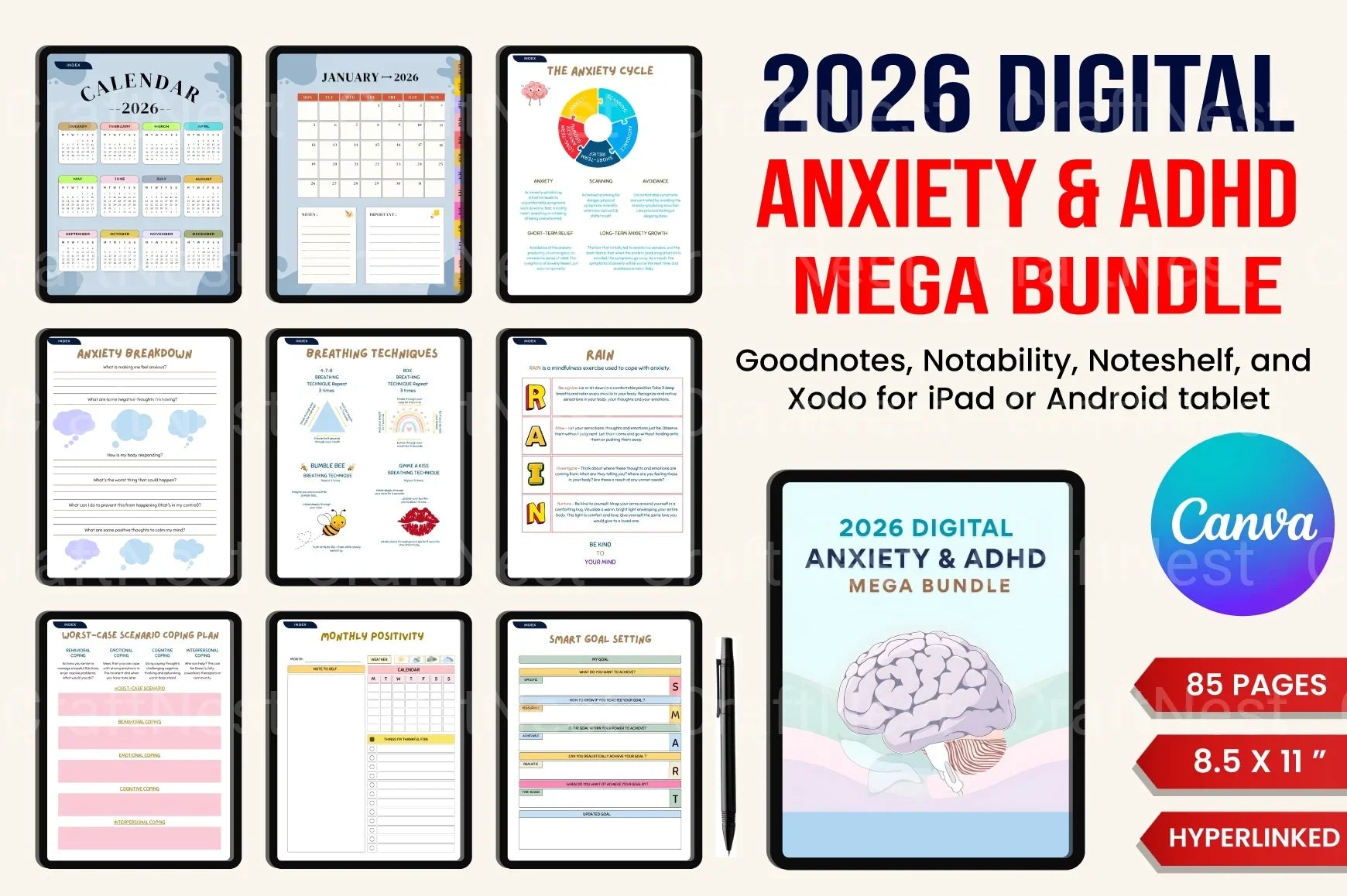 Anxiety and ADHD Management Strategies - CraftNest - Digital Crafting and Art