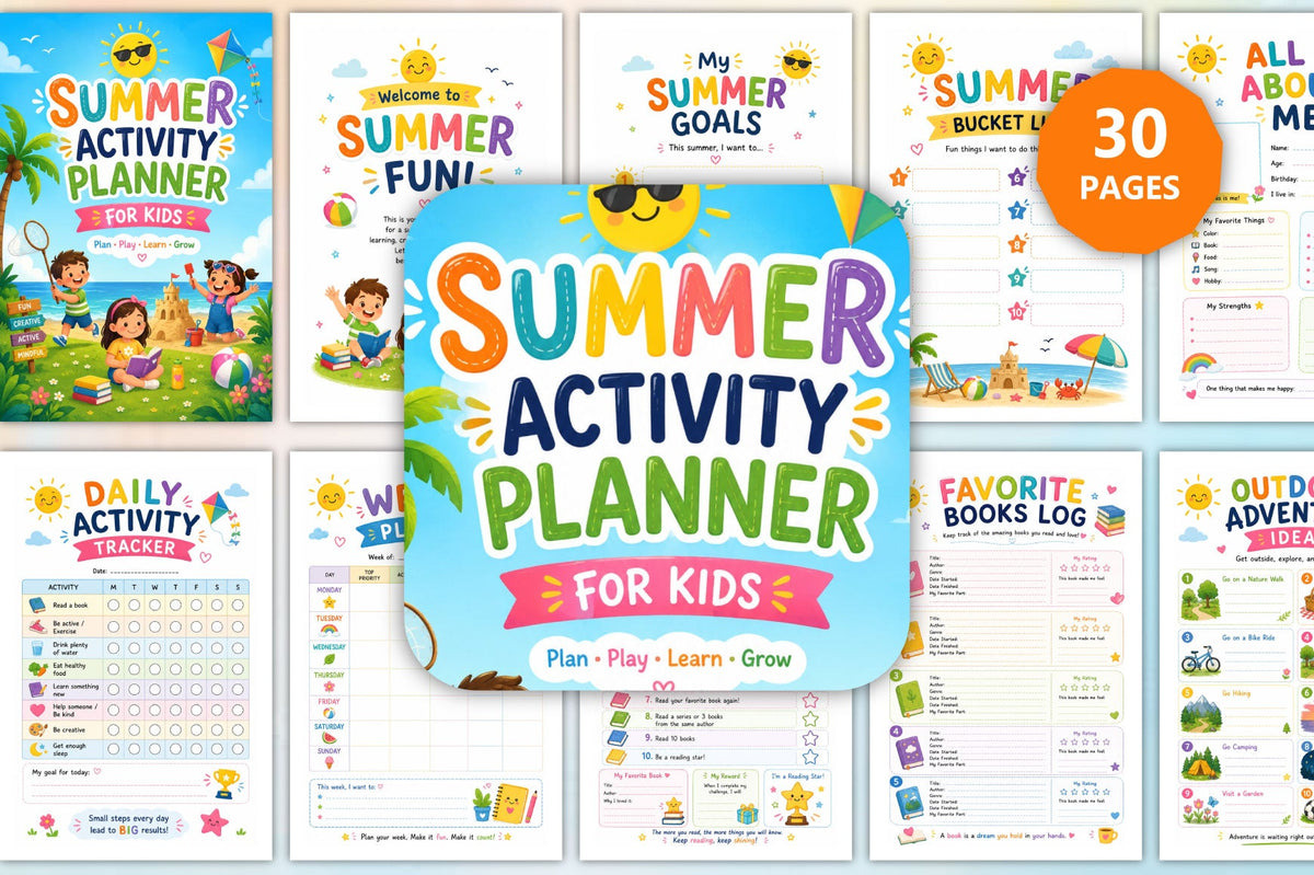 Summer Activity Planner for Kids