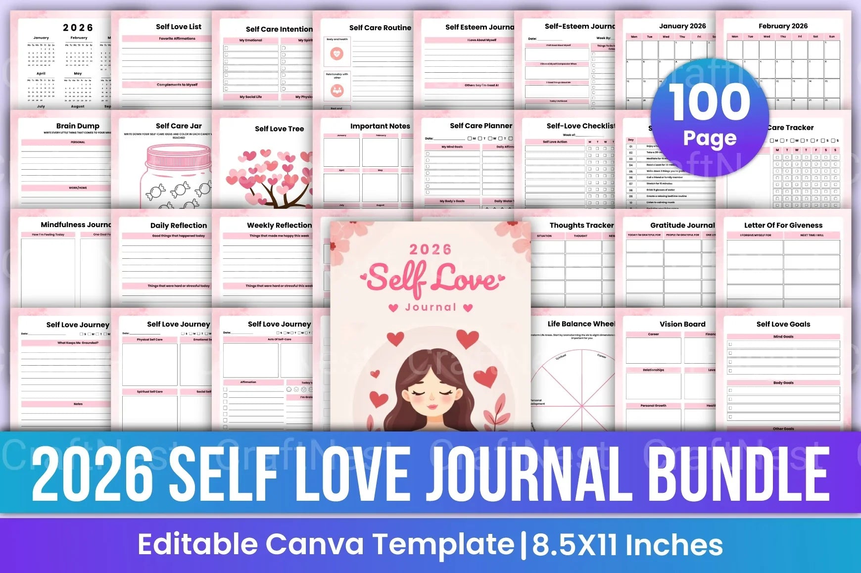 Embrace Self Love: A Journey to Inner Peace - CraftNest - Digital Crafting and Art