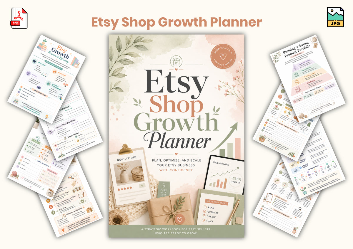 Etsy Shop Growth Planner