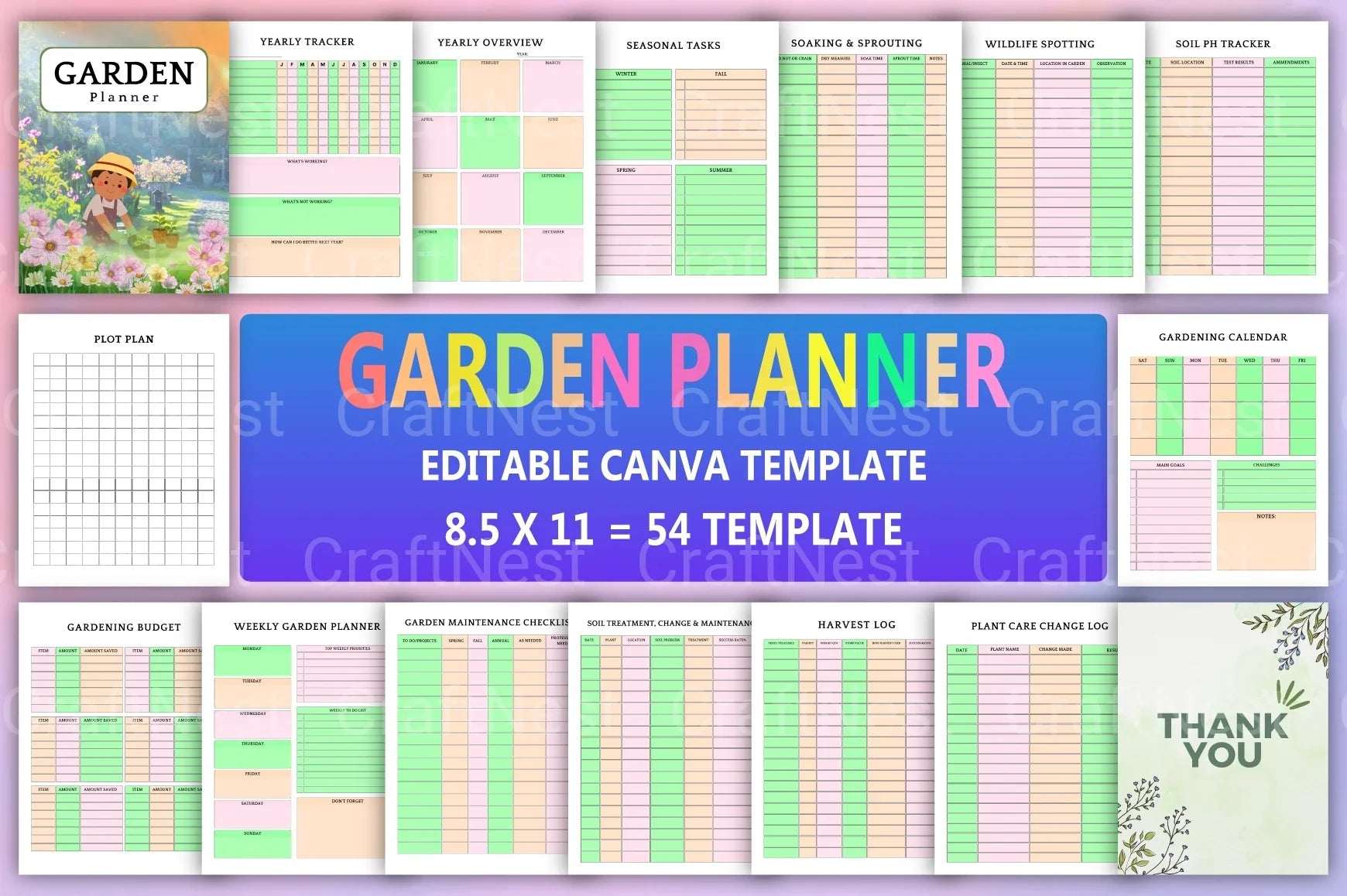Garden Planner Starting at 100 - CraftNest - Digital Crafting and Art