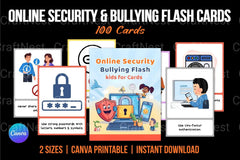 Online Security and Bullying Flash Cards - CraftNest - Digital Crafting and Art