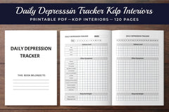Daily Depression Tracker Planner - CraftNest - Digital Crafting and Art