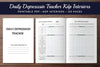 Daily Depression Tracker Planner
