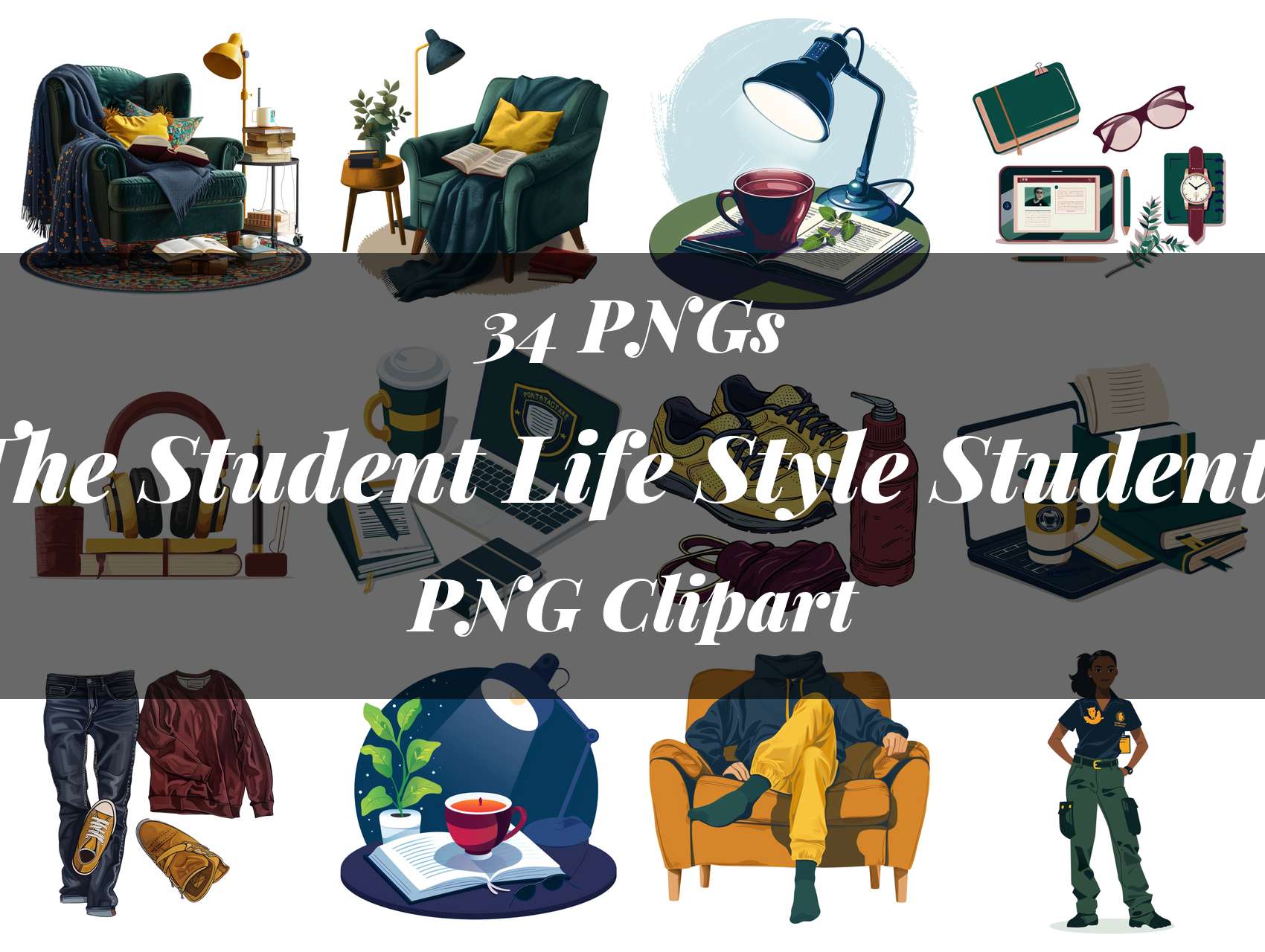 The Student Life Style Students Clipart