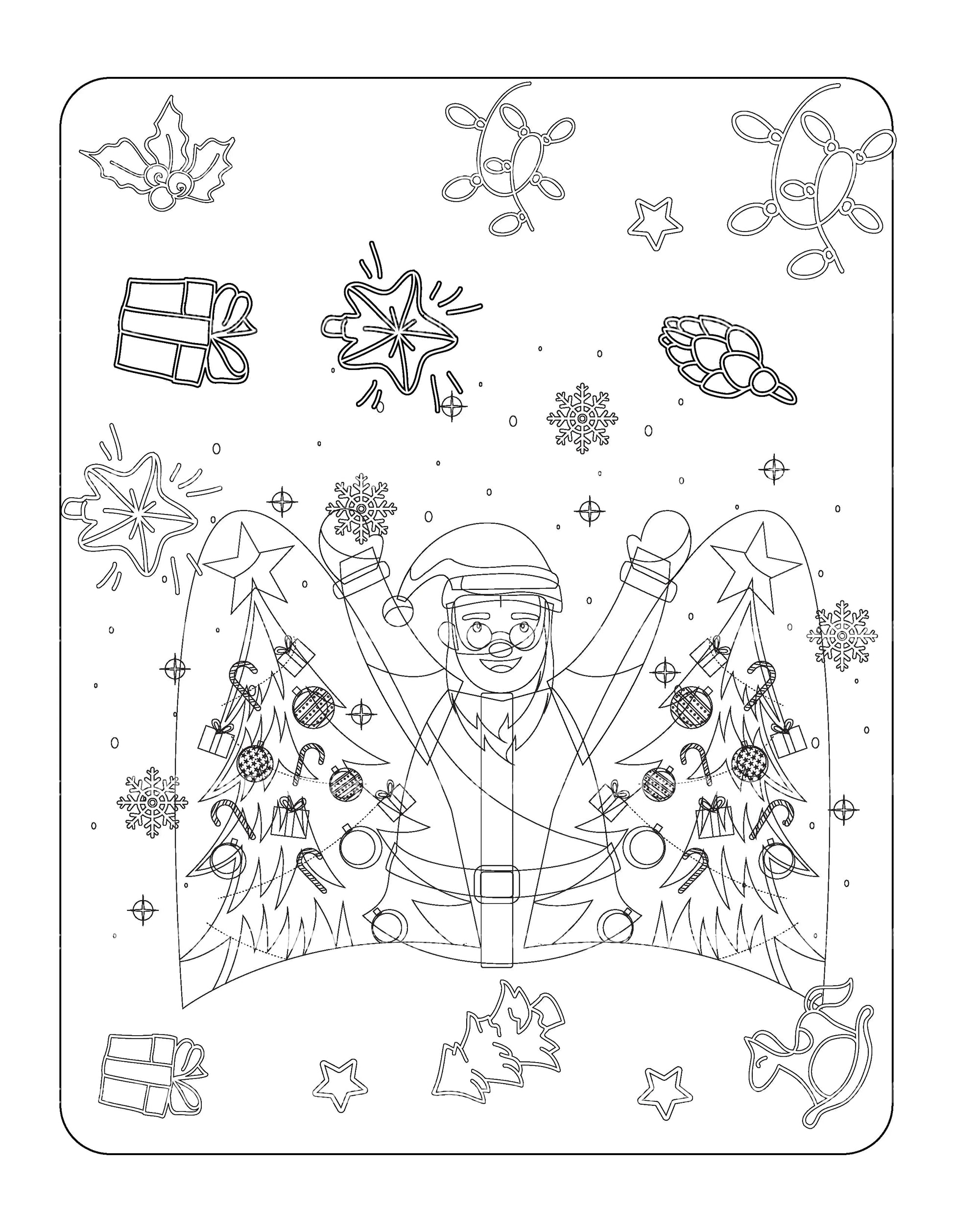 Kids Christmas Coloring Book 1 - CraftNest - Digital Crafting and Art
