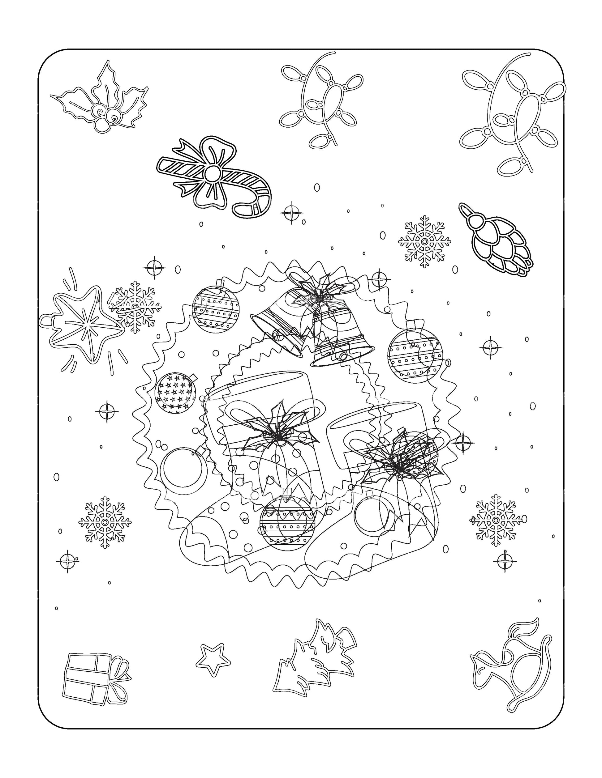 Kids Christmas Coloring Book 1 - CraftNest - Digital Crafting and Art