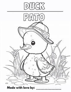 Barnyard Animals Learning Coloring Book - CraftNest - Digital Crafting and Art