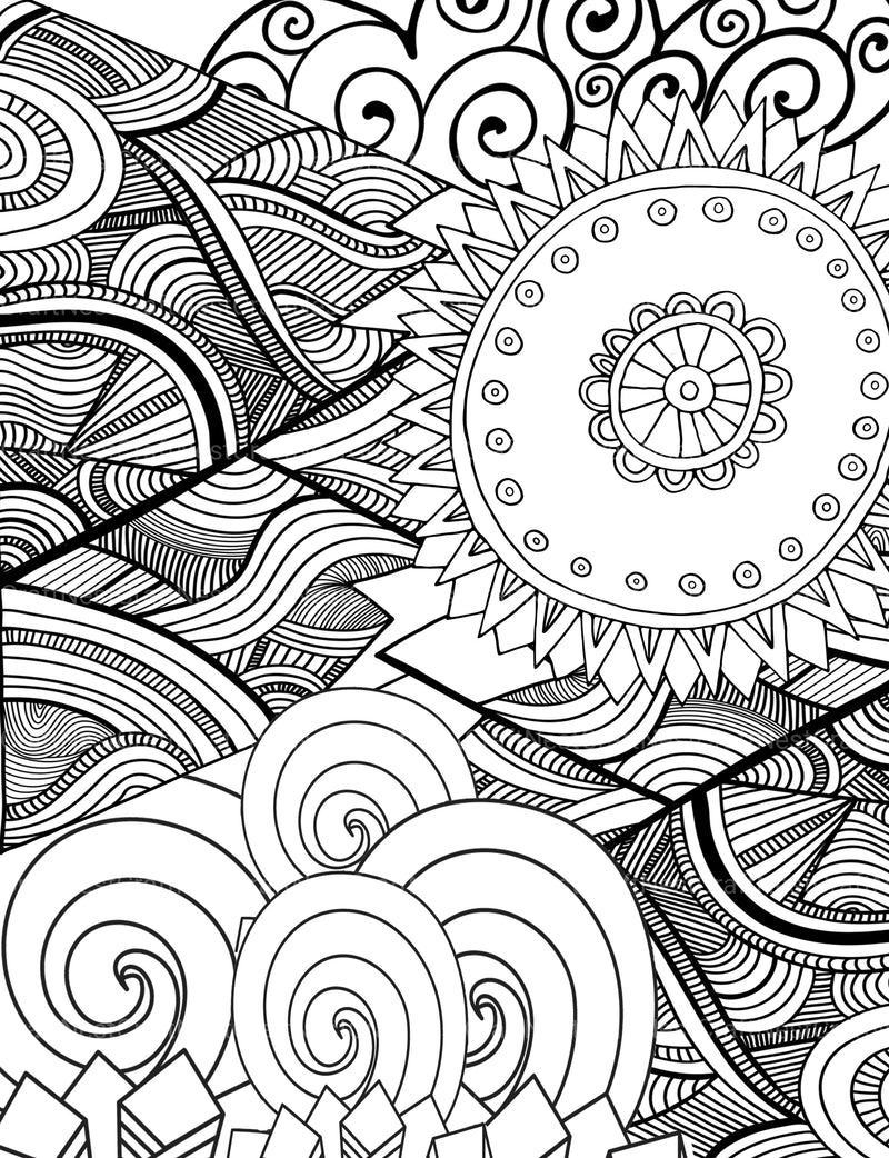 Colorist Heaven Flower Coloring Book - CraftNest - Digital Crafting and Art