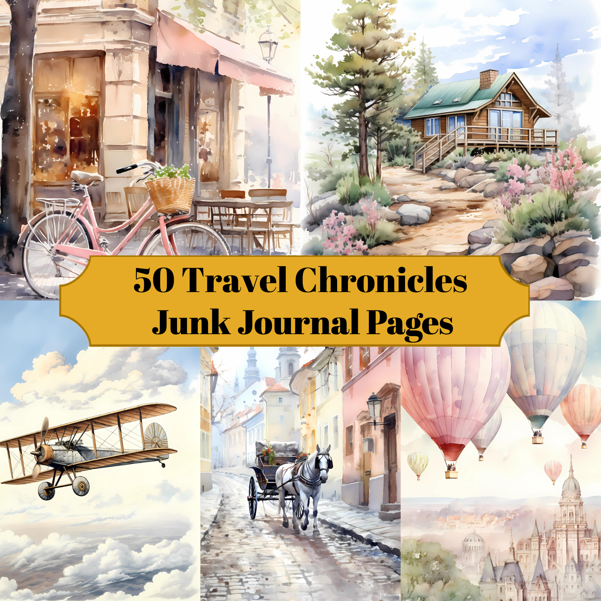 Travel Chronicles Junk Journal Pages