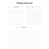 Weekly Chore List Bundle