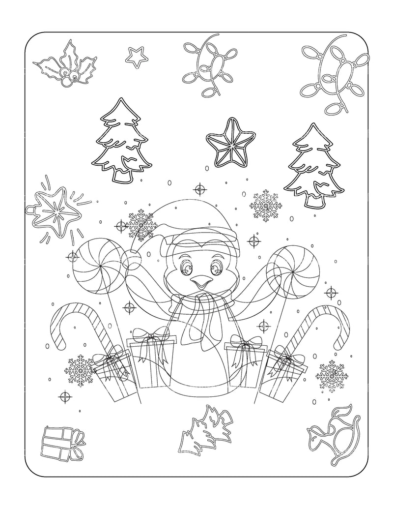 Kids Christmas Coloring Book 1 - CraftNest - Digital Crafting and Art