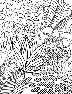 Colorist Heaven Flower Coloring Book - CraftNest - Digital Crafting and Art