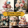 Vintage Teatime Junk Journal Pages