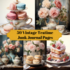 Vintage Teatime Junk Journal Pages