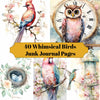 Whimsical Birds Junk Journal Pages