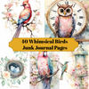 Whimsical Birds Junk Journal Pages