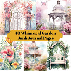 Whimsical Garden Junk Journal Pages - CraftNest