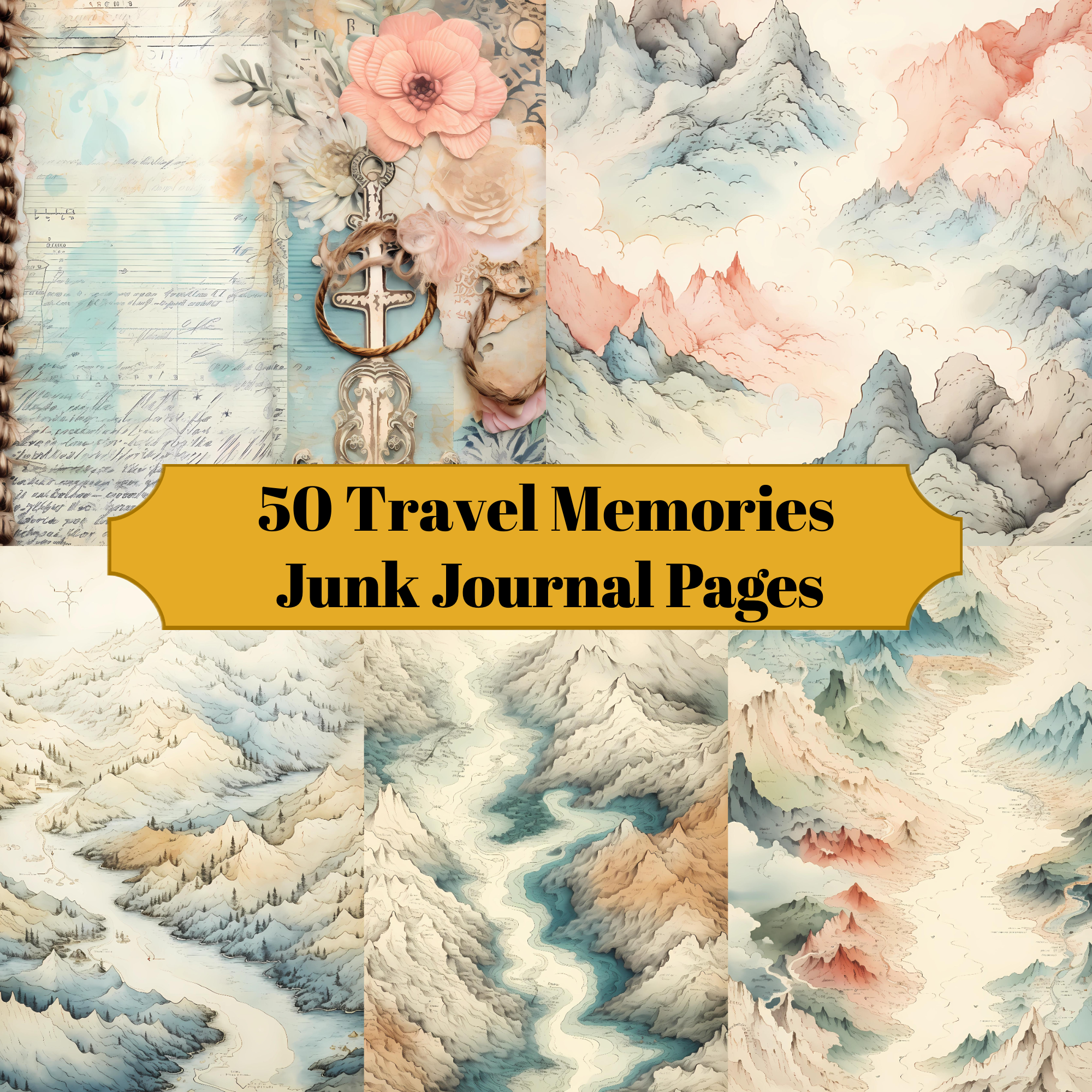 Travel Memories Junk Journal Pages