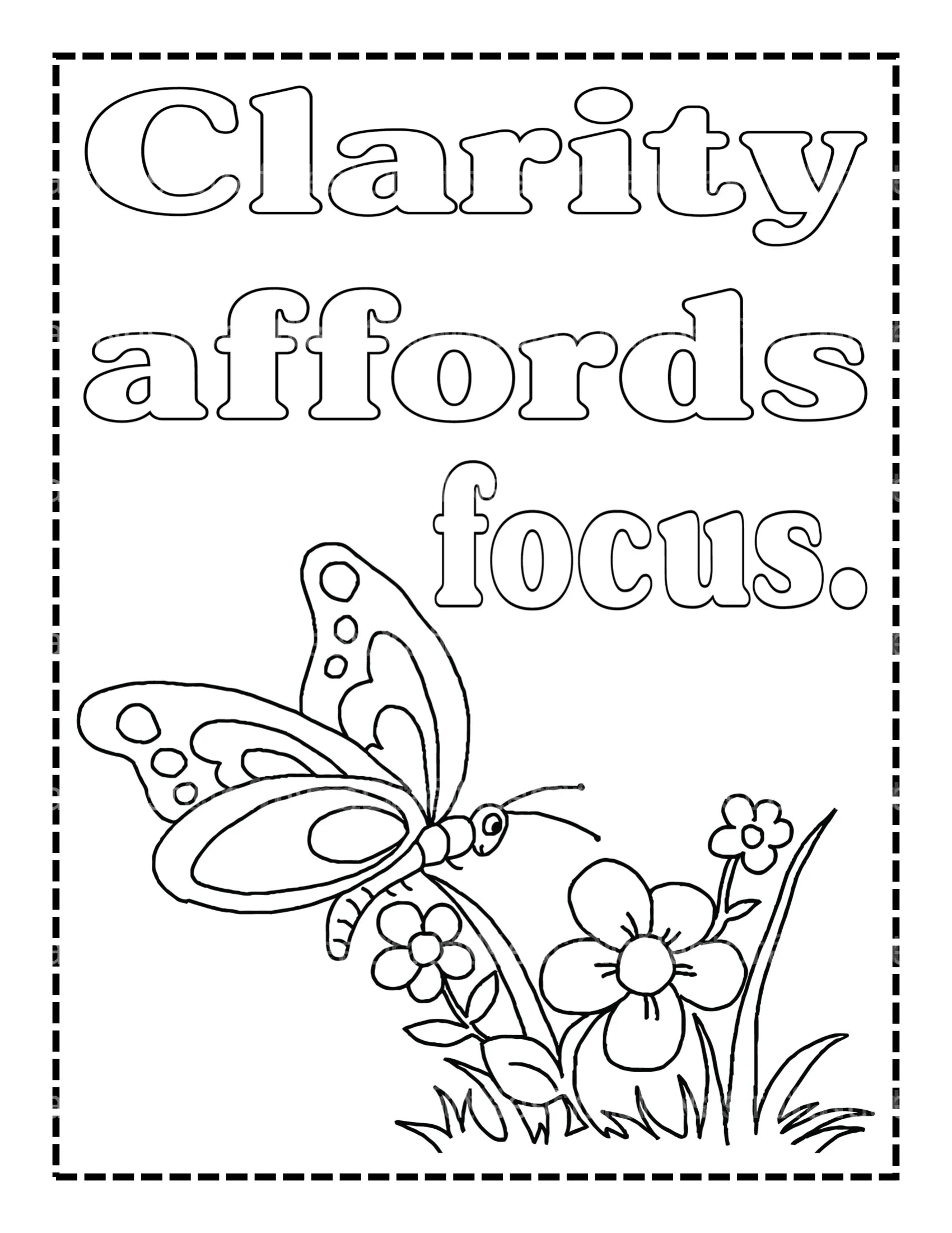 Motivational Quotes Coloring Book - CraftNest - Digital Crafting and Art