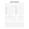 Work Schedule Bundle