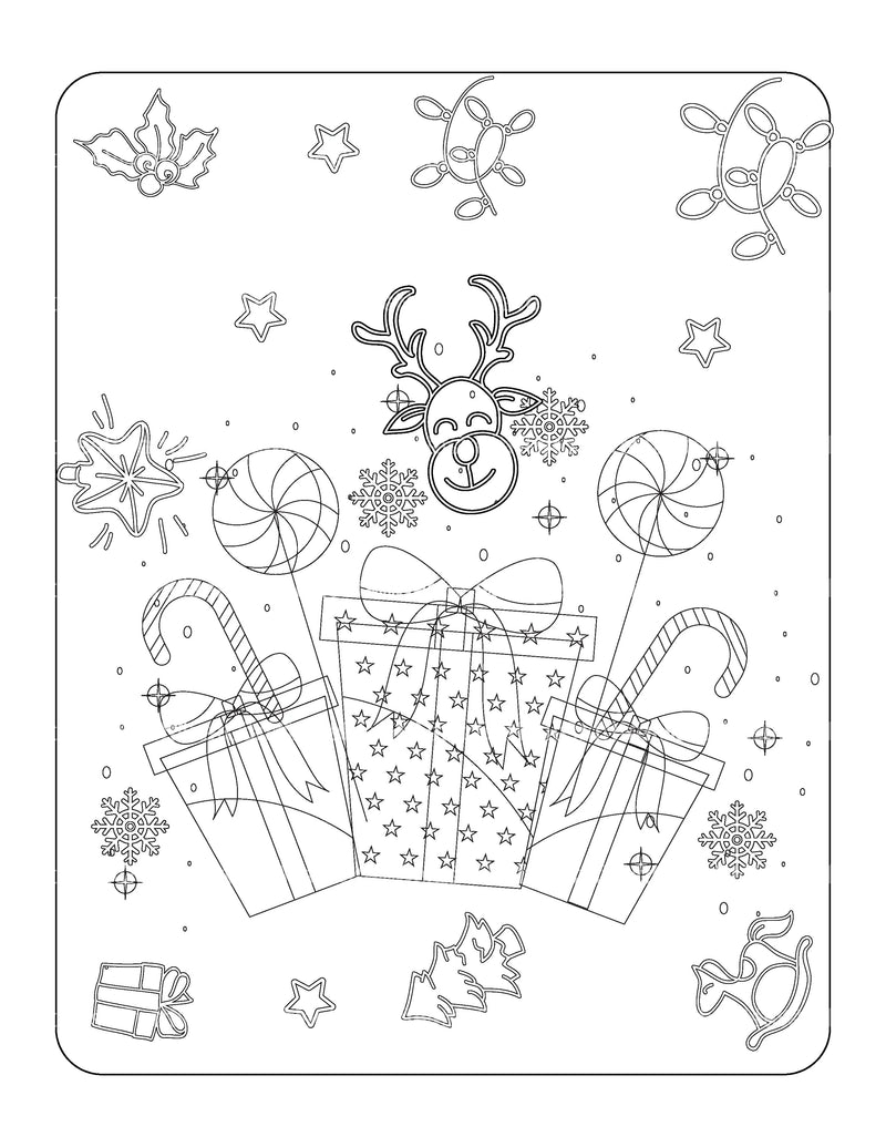 Kids Christmas Coloring Book 1 - CraftNest - Digital Crafting and Art