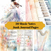Music Notes Junk Journal Pages