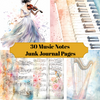 Music Notes Junk Journal Pages